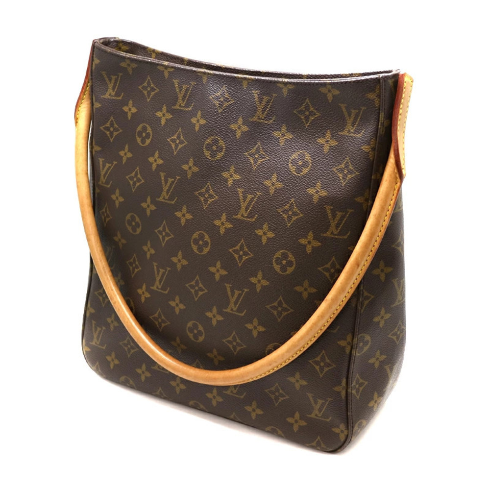 LOUIS VUITTON Looping Hobo Bag Monogram Canvas Brown LV